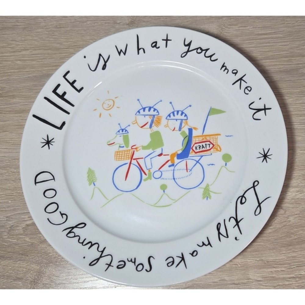 Kraft Foods " Life is What you make It" Large Serving Plate 12"